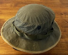 U.S. Army Hot Weather Sun Hat Type II Jungle Military Boonie Hat Size 7 Green
