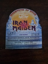 Iron Maiden Monsters of Rock Ticket Schweinfu...