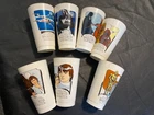 vintage 1977 Star Wars Slurpee Coca-Cola plastic glasses 7 cups plastic glasses