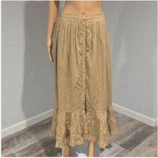 NEW Vintage LRL Button Front Maxi Skirt XS Western Country Romantic Prairie Boho
