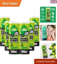 6x250ml Zingy Lime Shower Gel: Natural Cleanser for All Skin Types 7.20 per litre