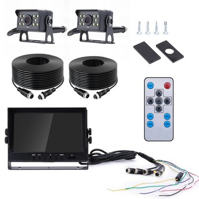 Rückfahrkamera für LKW Wohnmobil 9 Zoll Monitor Kamera Kabellos Funk 12V-35V DHL
