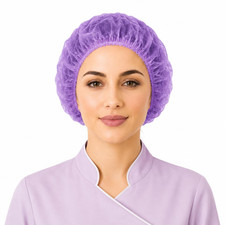 Disposable Bouffant Caps, 21Inches Hair Net, Elastic Dust Cap for Food Service,