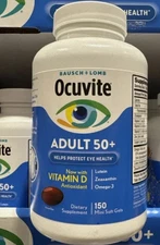 Bausch & Lomb Ocuvite Adult 50+ Eye Vitamin & Mineral Supplement - 150 Softgels