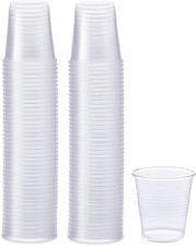 Clear Plastic Cups [3 Oz - 100 Count]   Small...