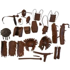 Lot Of 24 Vintage 1960s BOTW Marx Johnny West Parts Accessories Cowboys Indians