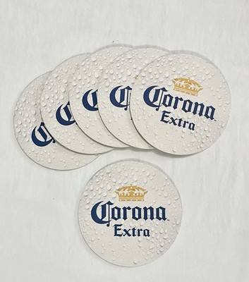 Corona Extra Beer Coasters   Set of 6   Vintage Bar Decor Breweriana