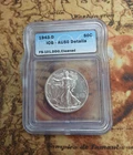 1943 D 50c ICG AU50 Details FS,101,DDO,Cleaned Walking Liberty  TP-0658