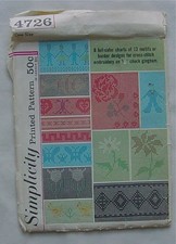 Cross Stitch Embroidery Chart Patterns Gingha...