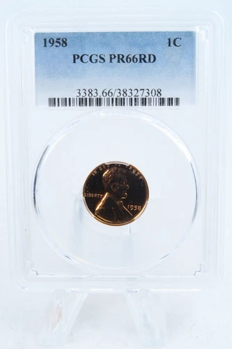 1958-P PCGS PR66RD Lincoln Wheat Cent Proof 1C