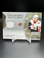 2020 UD Artifacts Hockey Game-Used Jersey Treasured Swatches Thomas Chabot