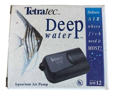 Tetra Tec Aquarium Air Pump Bubbler Deep Water DW12 Will Pump Air to 24'' NIB