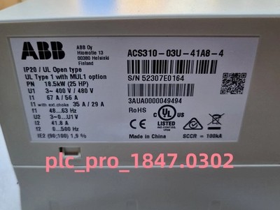 ACS310-03U-41A8-4 1PCS Brand New ABB ACS310-03U-41A8-4 Inverter  Fast delivery