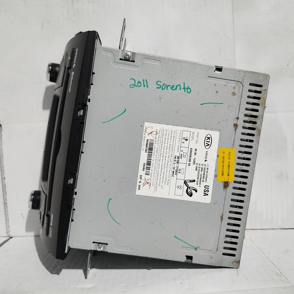 💥 2011-2013 Kia Sorento Bluetooth Sirius CD AM FM Radio Stereo 96140 1U200 OEM - Imagem 3 de 4
