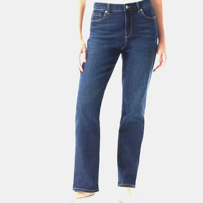 Women's/Missy Gloria Vanderbilt Amanda Straight Leg Blue Jeans Size 4 (28/29)