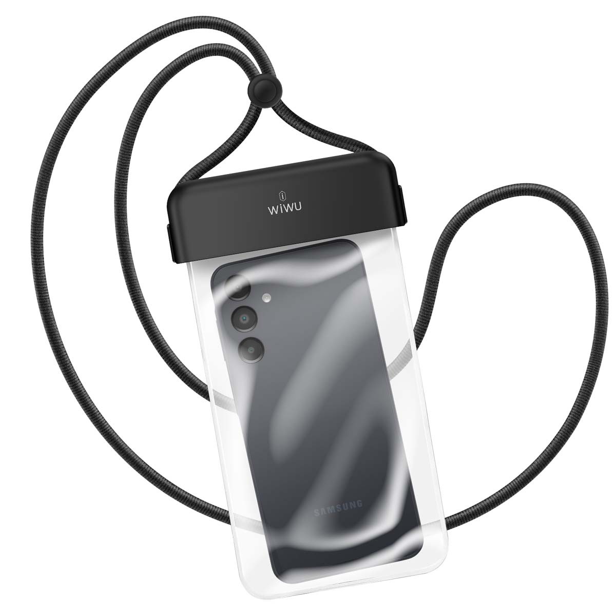 Pochette étanche smartphone WIWU étui étanche téléphone grand écran IPX8 noir