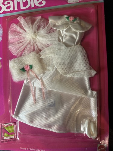 Vintage 1990 Barbie Collezione Sposa Outfit Sigillato Mattel #779 Bianco Abito Muff - Foto 2 di 3