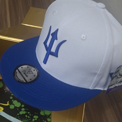 Capiche ''Cyngus'' White Blue Swan Adjustable Snapback Hat Unisex