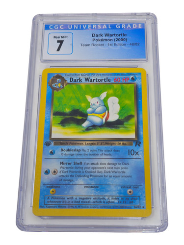 Dark Wartortle (1st Edition) graded CGC 7 for sale on eBay