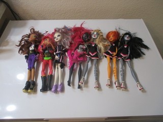Mattel Monster High fashion Doll Lot Of 7