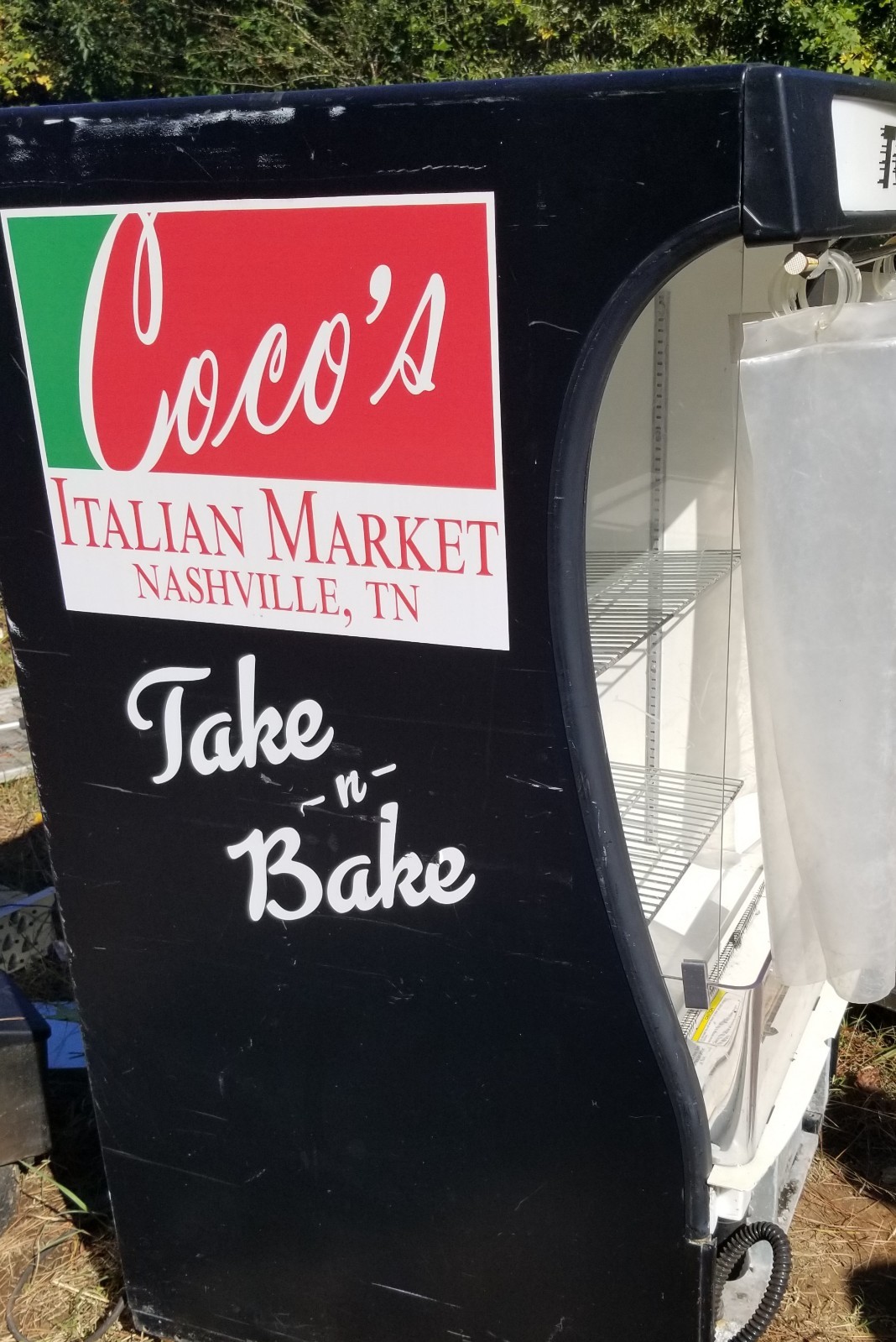 The BREEZE 30" BZ13-1-B Open Air Curtained Beverage/Food Refrigerator 