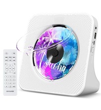 Portable CD Player Bluetooth w/Speakers AUX USB LCD Display Boombox for Home