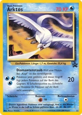SEALED Arktos Black Star Promo Movie 2000 Pokemon 2 WOTC deutsch