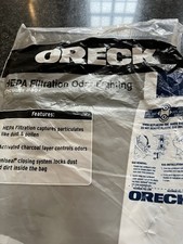 Oreck XL HEPA Filtration Odor Fighting Vacuum Bags X 2