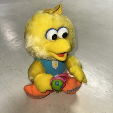 Vintage Playskool Baby Busy Big Bird 5407 Sesame Street Sensory Plush 1988 Toy