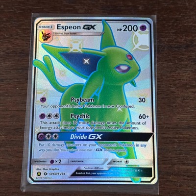 Pokemon TCG Espeon GX SV60/SV94 Hidden Fates: Shiny Vault Holo card | eBay