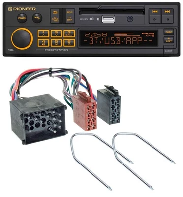 Pioneer DAB MP3 USB Bluetooth Autoradio für BMW 3er E30 E36 87-00 5er E34 88-96 - Bild 1 von 4