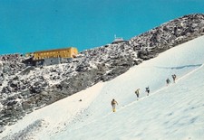 12521 Cartolina Gressoney-La-Trinité (AO) Capanna Gnifetti Monte Rosa 1971