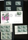 LOT 32704 MINT NH OG 465 CENTENNIALS VARIETIES PLATE BLOCKS SINGLES 1 FDC CANADA
