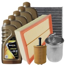 Kit Tagliando VW Polo 1.4 TDi Volkswagen Fox Seat Ibiza + 5 L Olio 5W30 Siroil
