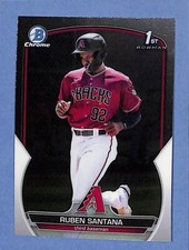 2023 Bowman Chrome Prospects Ruben Santana #BCP-42 Arizona Diamondbacks
