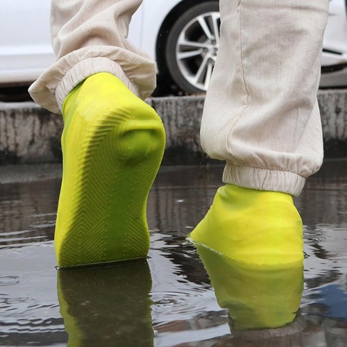 Resistant Silicone Overshoes Rain Waterproof Shoe Covers Boot Cover Protector - Picture 40 of 70
