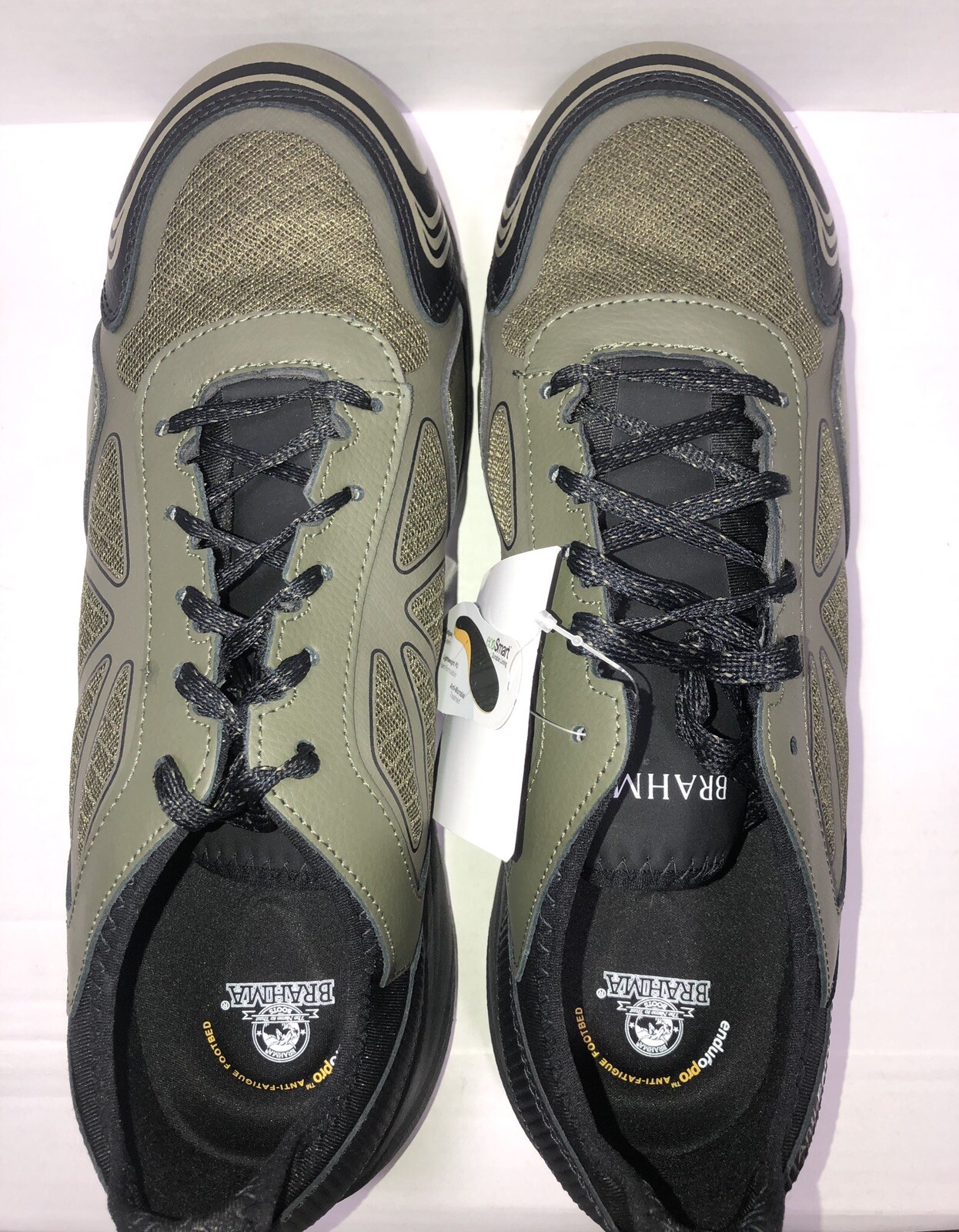 Brahma Men’s Size 12 Enduropro Antifatigue Work Shoes Steel Toe Army