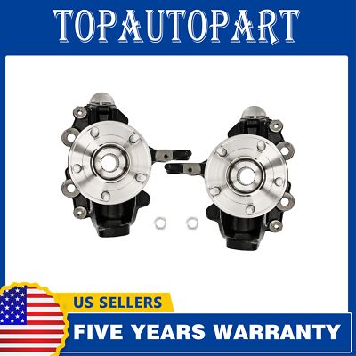 2x Front Wheel Hub Bearing Steering Knuckle Assembly For 12-18 Ford Focus 2.0L