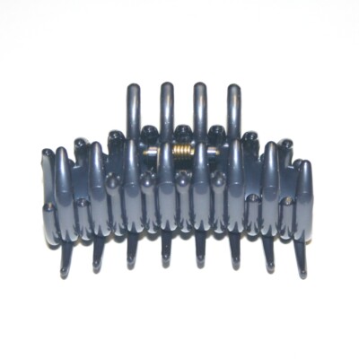 Navarro French Hair Claw Jaw Clip Women Curved Roll Spike Teeth Made in France