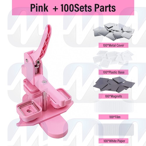 50*50mm 2inch Square Fridge Magnet Making Machine Kit + 100 pcs Magnet Materials - Picture 23 of 24