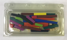 Assortment Of Cuisenaire Rods Learning Math Education Set with Die Multicolor