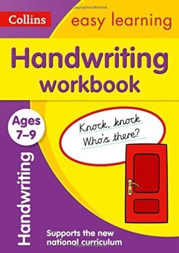 Handwriting Workbook Ages 7-9: Ideal for home learning (Collins Easy Learning...
