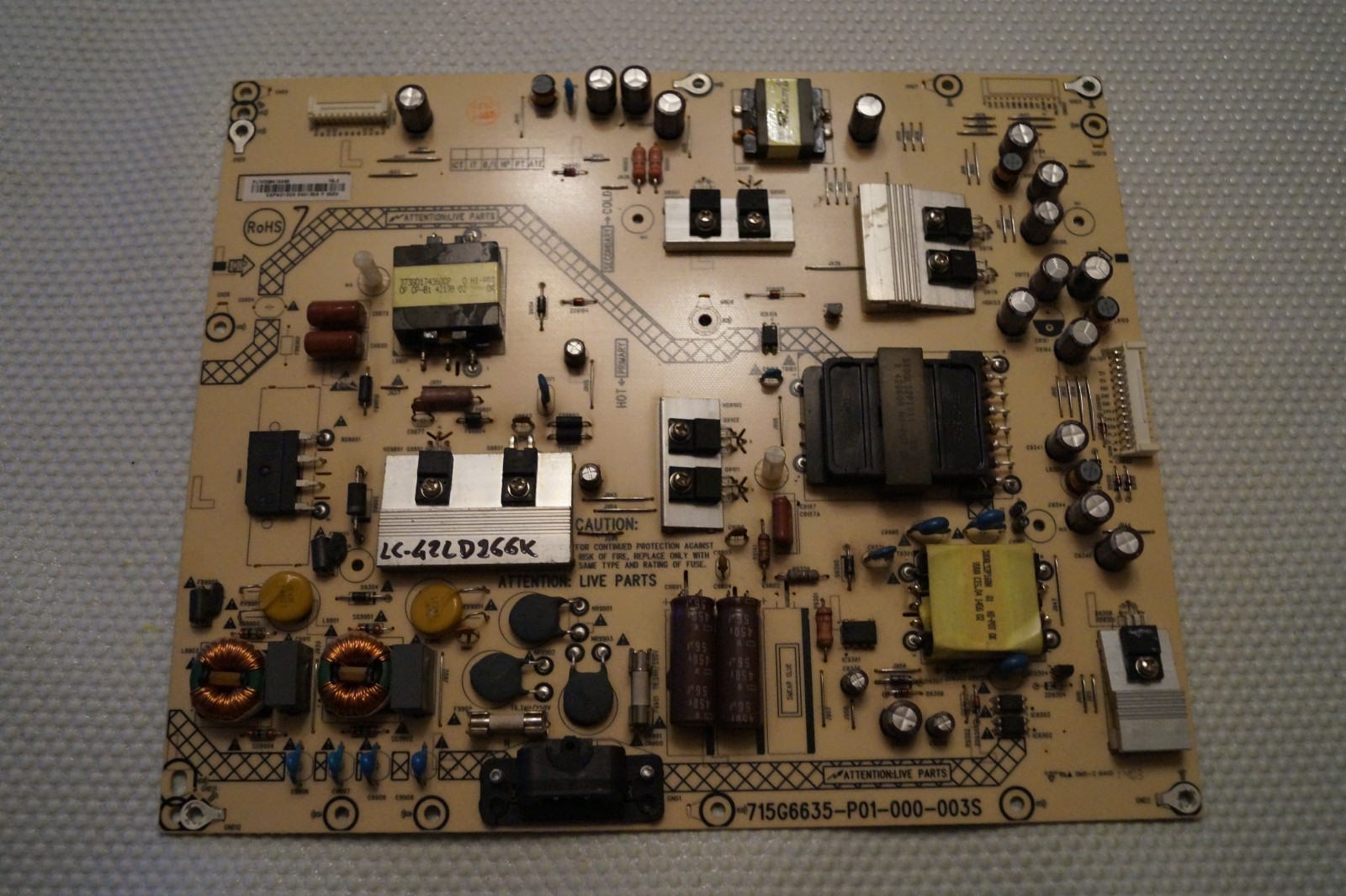 PSU POWER SUPPLY BOARD 715G6635-P01-000-003S FOR 42"" SHARP LC-42LD266K LED TV
