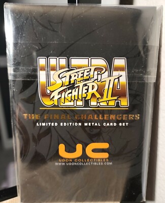 Udon Metal Card Evil Ryu + Violet Ken Ultra Street Fighter 2 Set Booklet (Seale)