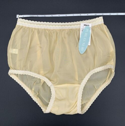 Vtg Warners Pure Luxury Sheer Silky NOS Gusset Nylon Granny Panties Sz 10 - Picture 10 of 13