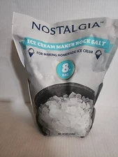 Nostalgia Ice Cream Maker Rock Salt - 8 lb Bag - Best By 01/10/2026 Brand New 