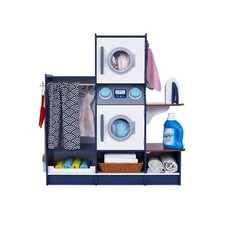 Lil’ Jumbl Kids Washer and Dryer Playset, Wooden Children's Pretend Laundr