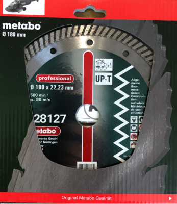 Metabo Diamant Trennscheibe, 180 x 22,23 mm, professional, Turbo 628127000