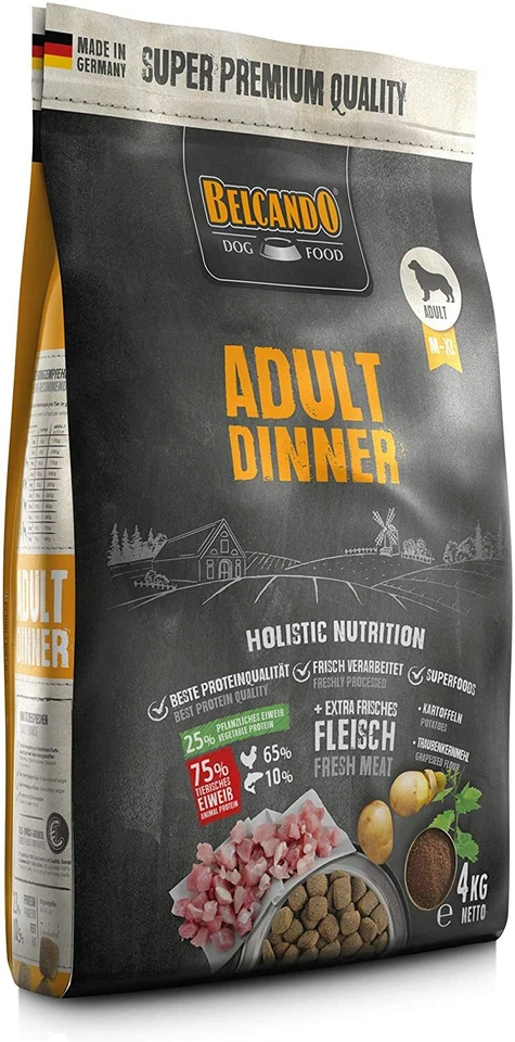 Belcando Adult Dinner Hundefutter 4kg | für ausgewachsene Hunde ab 1 Jahr - Bild 3 von 4