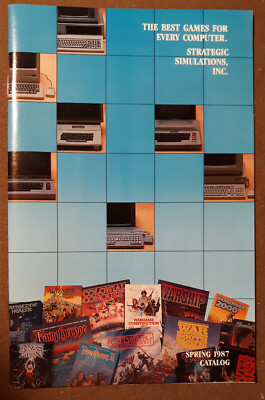 SSI Spring 1987 Catalog for Apple II,Macintosh,Commodore 64/128,IBM,Atari,Amiga
